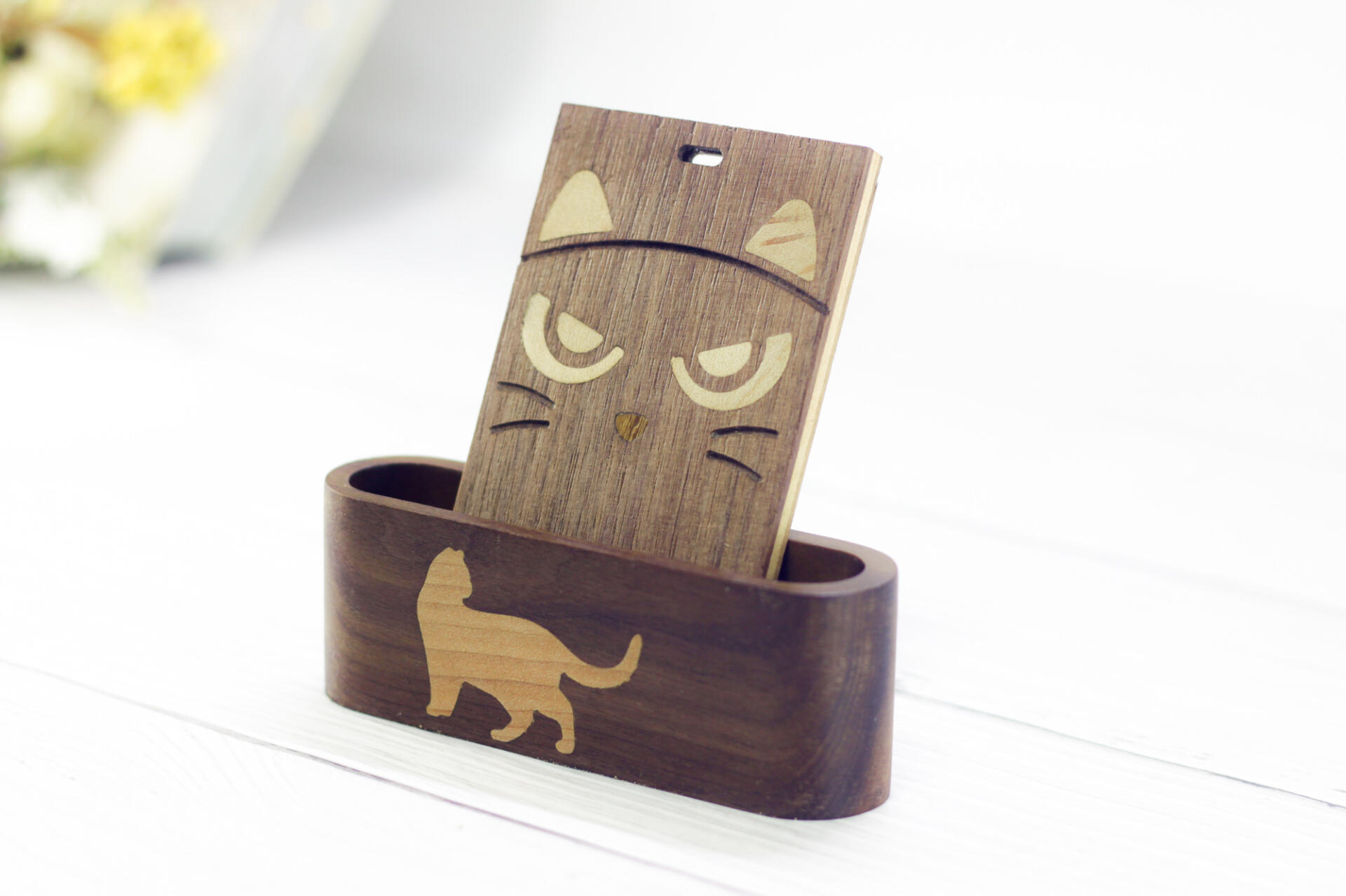 Inlay Business Card Stand